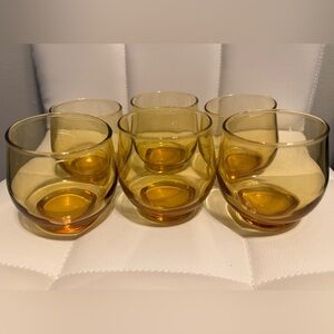Libbey Amber Roly Poly Glasses